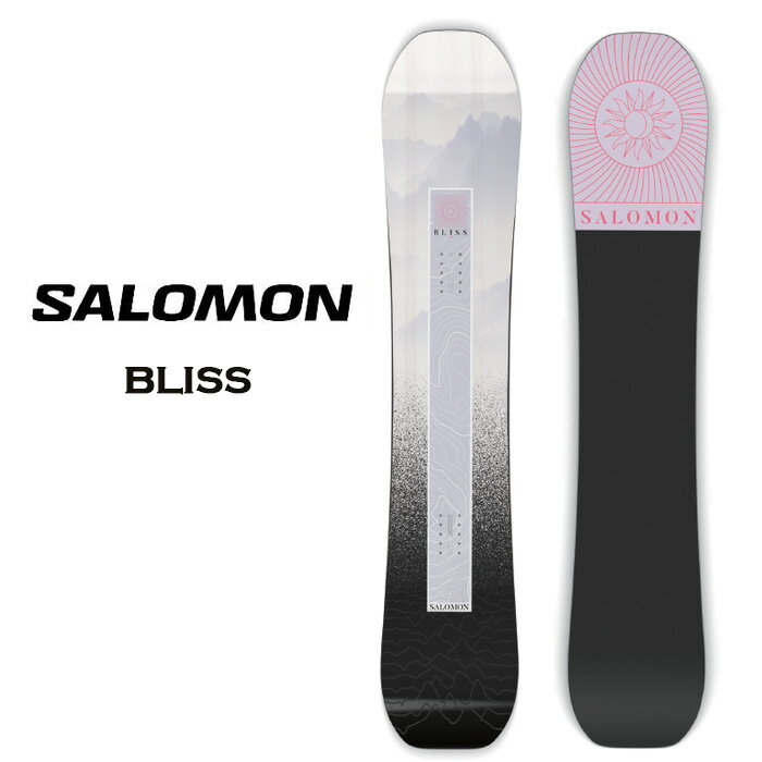【P5倍~お買い物マラソン4/17 9:59迄】サロモン スノーボード 板 レディース 24-25 SALOMON BLISS ブリス オールマウンテン 初心者向き 2025 日本正規品 L47661800