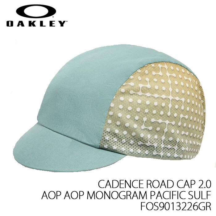 【ポイント10倍！ブラックフライデー】キャップ 帽子 ロードバイク 自転車 オークリー OAKLEY CADENCE ROAD CAP 2.0 AOP MONOGRAM PACIFIC SULF FOS9013226GR