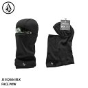 \エントリーでP10倍 9/1 9:59まで/予約 バラクラバ フェイスカバー フェイスマスク ボルコム VOLCOM FACE POW BLK 日本正規品 25-26 スキー スノーボード