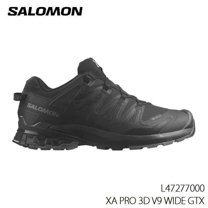 【6/4 20時～P10倍 楽天スーパーSALE】5/26~出荷予定！ サロモン トレイルランニング トラッキング 登山 山 靴 シューズ メンズ 男性 SALOMON XA PRO 3D V9 WIDE GTX L47277000