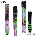 スキー板 レディース メンズ 24-25 LINE ライン PANDORA 92 パンドラ パウダー フリーライド 板のみ 日本正規品