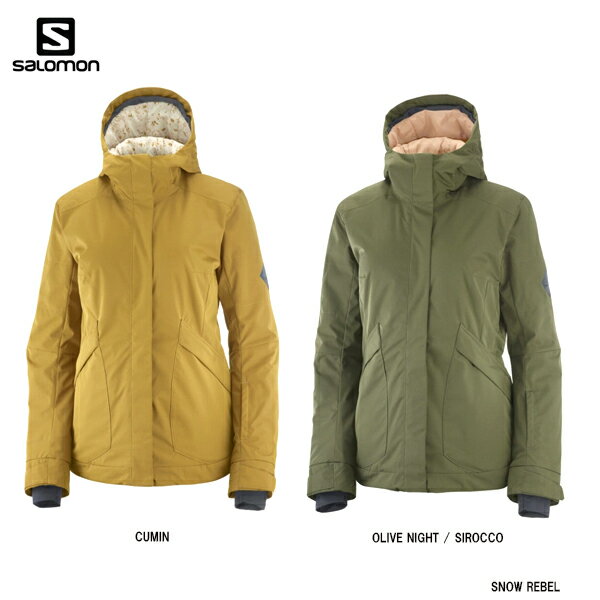 ウェア レディース ジャケット スキー スノーボード 女性 SALOMON サロモン SNOW REBEL JACKET スノーレーベル WOMENS インサレーション 中綿 保温 防水