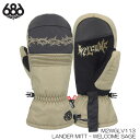 XLサイズのみ グローブ 24-25 686 LANDER MITT ランダーミット M2WGLV113 シックスエイトシックス スキー スノーボード 日本正規品