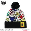 【P5倍お買い物マラソン 7/4 20時~】ビーニー 帽子 24-25 686 ロクハチ M4WNBNE173 KEITH HARING BEANIE キース へリング ニット帽 スノーボード アウトドア 防寒(4)