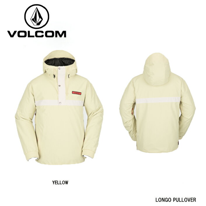 【ブランド】VOLCOM(ボルコム） 【アイテム】LONGO PULLOVER 【商品型番】G0652311 【サイズ】XS/S/M/L/XL/XXL 【カラー】YELLOW(YEL) V-Science 2-Layer, V-Science Supreme Twill w/ Non-Fluorinated DWR, V-Science Breathable Lining System, Critical Taped Seams, 91 Fit　2L ノンフッ素 透湿性　91フィット Zip Tech Jacket to Pant Interface　パンツと連結可能なZIP TECHシステム Super Suede Chin Guard　柔らかいスウェード生地でアゴを擦れを守る Mesh Lined Zippered Vent, Side Opening Has 2-Way Zipper　メッシュベンチレーション Stretch Adjustable Powder Skirt　調整可能パウダースカート Self Encased Elastic Cuff System　雪の侵入を防ぐカフ Brushed Tricot Lined Handwarmer Pockets　ハンドウォーマーポケット Specialty Ticket Ring　チケットリング Warped Volcom Patch　ボルコムパッチ V.Co-Op Product with Athlete Arthur Longo　Co-Op製品 NEW: Oversized 8.5 Hand Pockets　大きいサイズポケット仕様 10,000mm / 10,000gm2 画像とお届けする商品は、デザイン・カラーが多少異なる場合もございます。 在庫は十分に確保しておりますが、店舗と在庫を共有しているためご購入のタイミングによっては売り切れの場合もございます。 その場合は、代替またはキャンセルのご連絡を致します。 当店の商品は実店舗でのディスプレイ商品を含みます。 そのため、化粧箱等にキズや汚れ等がある場合がございますが、商品の使用に支障がない場合を除き不良品とはなりませんので、予めご了承願います。 メーカー希望小売価格はメーカーサイトに基づいて掲載しています