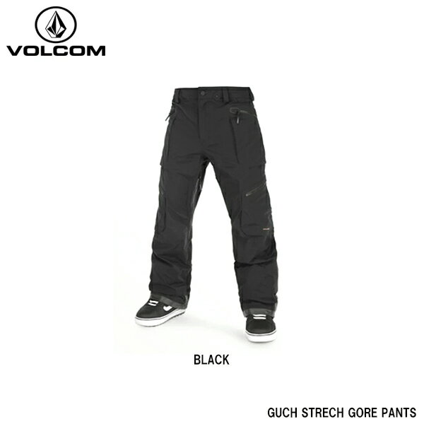 【ポイント10倍 エントリー 7/4（月）20時~】スキー スノーボード ウェア パンツ 22-23 予約 メンズ VOLCOM ボルコム GUCH STREXH GORE PANT BLACK ゴアテックス ストレッチ G1352314 正規品