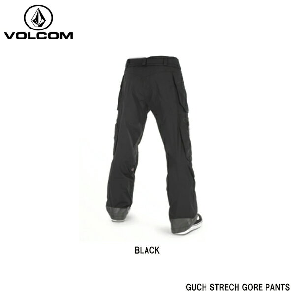 【ポイント10倍 エントリー 7/4（月）20時~】スキー スノーボード ウェア パンツ 22-23 予約 メンズ VOLCOM ボルコム GUCH STREXH GORE PANT BLACK ゴアテックス ストレッチ G1352314 正規品