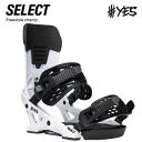 \エントリーでP10倍 9/1 9:59まで/予約 25-26 スノーボード ビンディング YES SELECT WHITE イエス セレクト ホワイト 日本正...