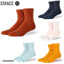 レディース メンズ ユニセックス ソックス 靴下 スタンス STANCE ICON QUARTER BNO PNK ICB NVY YEL 21.0-24.5c...