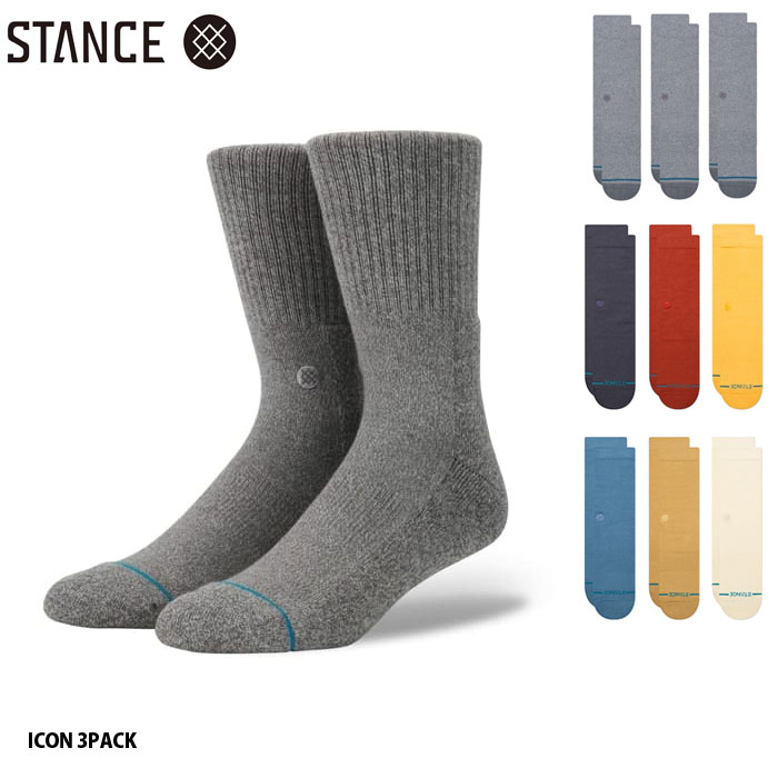 ڥȥP10ܡ6/30ۥ å  3­å  STANCE ICON 3PACK CRM NVY GRH ...