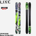 ライン スキー板 板のみ パウダー 24-25 LINE Bacon 122 Skis 2025 ベーコン122 178cm/185cm メンズ 日本正規品