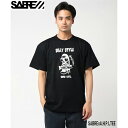 【4/24 20時～P5倍お買い物マラソン】Tシャツ メンズ レディース 半袖 セイバー SABRE x A.H.P.L TEE SSSA00001 BLACK ユニセックス Tee shrts 日本正規品