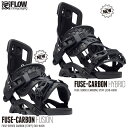 【4/24 20時～P5倍お買い物マラソン】スノーボード ビンディング 金具 23-24 FLOW フロー フューズ カーボン FUSE CARBON FUSION HYBRID 日本正規品