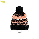 ビーニー 帽子 レディース ガール スノーボード ロキシー ROXY IVALO BEANIE ピンク柄 フリーサイズ ボンボン付き■