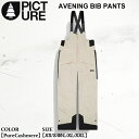 予約 ウェア ピクチャー アヴェニング ビブ パンツ 25-26 PICTURE AVENING BIB PANTS MPT0185 PureCashmere スノーボード スキー メンズ 日本正規品