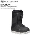 スノーボードブーツ キッズ ジュニア 24-25 ナイデッカー マイクロン NIDECKER MICRON SINGLE BOA ユース 日本正規品