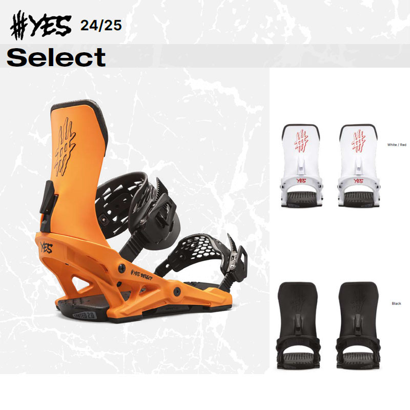 【早期予約特典付】スノーボード ビンディング 金具 24-25 イエス セレクト YES Select メンズ 日本正規品