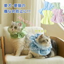 エリザベスカラー 猫 ソフト ネコ フリル 柔らかい 簡単装着 猫用 犬 犬用 かわいい スタイ サイズ調整 フリル かわいい 介護 術後ケア 怪我 去勢 避妊...