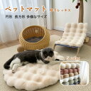 ペットベッド ふわふわ 厚手 ペット用ベッド 高反発 バブルペットベッド ペットクッション 犬 猫 ペット マット ペット用マット あったか 秋冬 もこもこ 暖...