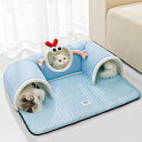 L型 L字 猫 ねこトンネル マット おもちゃ 玩具 ねこベッド ポンポン付き ふわふわ キャットトンネル 猫ベッド 猫 ねこ トンネル 冬 猫ハウス 2穴 猫遊宅 猫用おもちゃ ネコの寝袋 猫遊び ストレス発散 運動不足対策 ペット用品 ペットハウス