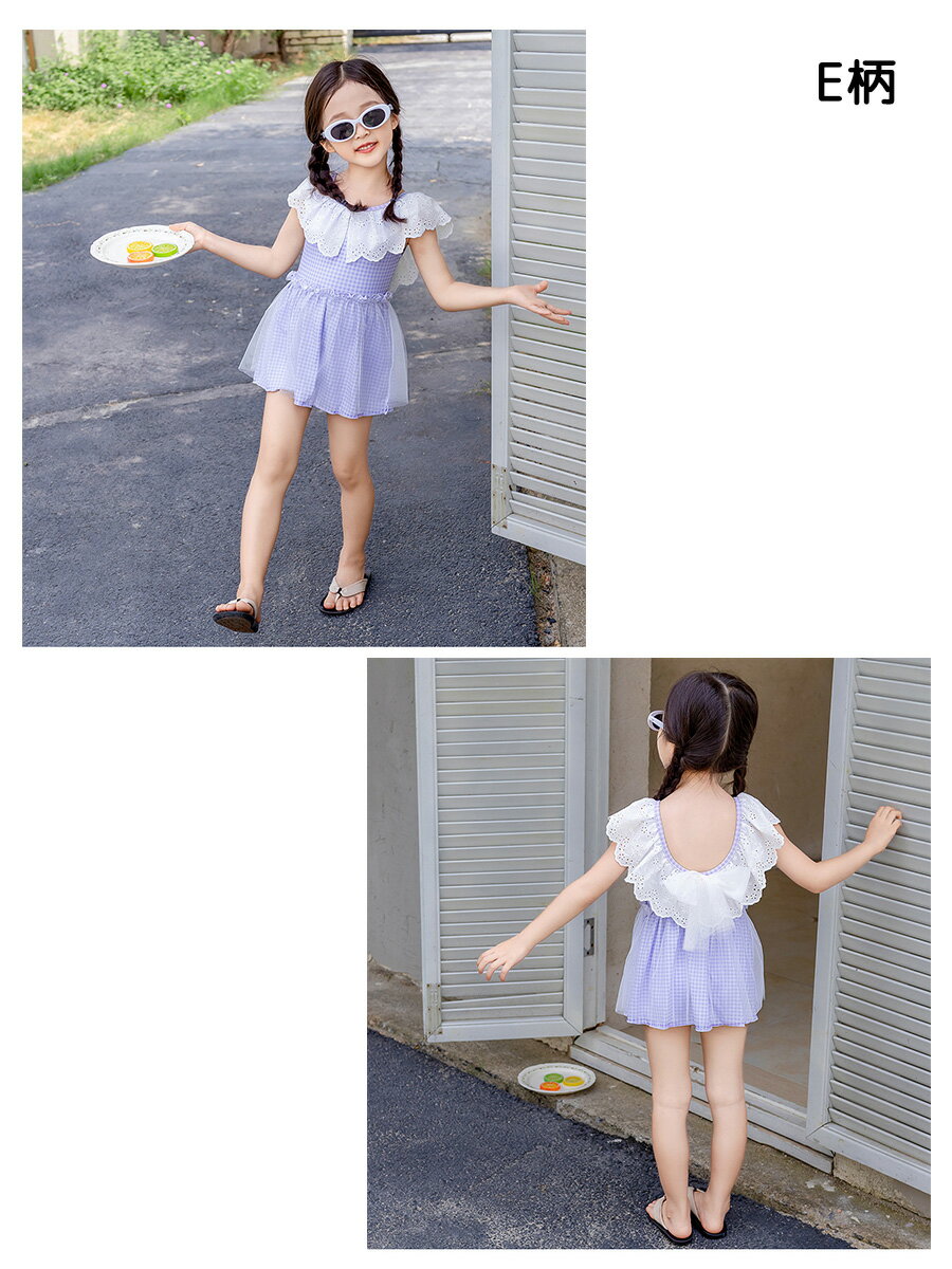 キッズ 水着 女の子 ワンピース 水着 子供用 セパレート フリル 女児 女子 子ども ...