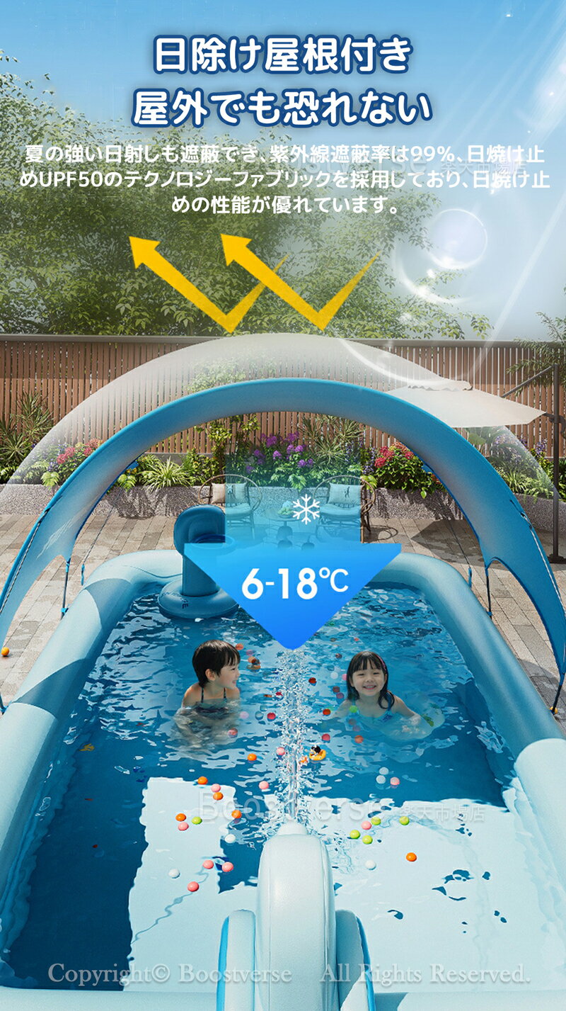 大型 プール ビニールプール 超大型 家庭用プール 子供プール ファミリープール キッズプール エアープール プレイプール おしゃれ 面白ビーチ ナイトプール 庭 ビッグサイズ 長方形 特大 子ども 大人 空気入れ 水遊び 水鉄砲
