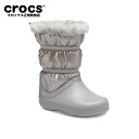 クロックバンド ロッジポイント メタリック ブーツ crocband lodgepoint metallic boot gs 冬用 クロックス キッズ セール クロックス正規取扱店 205829