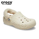 BAYA LINED FUZZ-STRAP CLOG バヤ ラインド ファズ ストラップ クロッグ サンダル ボア 定番 クロックスサンダル メンズ レディース 男女兼用 206633 ふわふわしたフリースのようなボア風ライニング付き 冬用 クロックス正規取扱店　セール