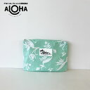 アロハコレクション aloha collection ミッドポーチ Mid Pekelo, Vintage Green 防水 ポーチ ヨガ サーフィン 丸洗い可能 ハワイ MIDTPKLO-VTGN