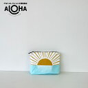 アロハコレクション aloha collection スモールポーチ Small Westside, Mustard 防水 ポーチ ヨガ サーフィン 丸洗い可能 ハワイ SMA15428-0128
