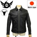 K戵X 666 LEATHER WEAR LJM-25TF tgWbv U[W[WPbg XeBAnCh { BLACK