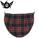 正規取扱店 666 ORIGINAL BUM FLAP BAG バムフラップバッグ ネイビー/レッドタータン SOA707