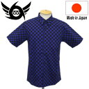 K戵X 666 2-Tone Checker Flag Shirt S/S (2g[`FbJ[tbOVc)  ubN/u[`FbN SOS097