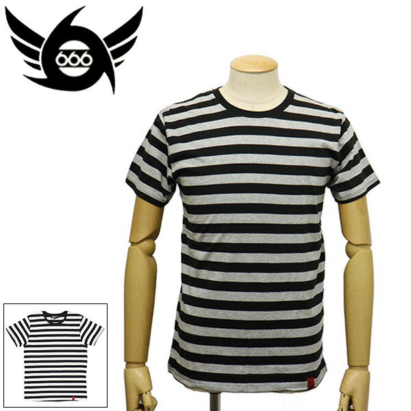 Rakuten - 正規取扱店 666 ORIGINAL SOT0023 ライトウェイト ボーダーTシャツS/S 半袖 全2色