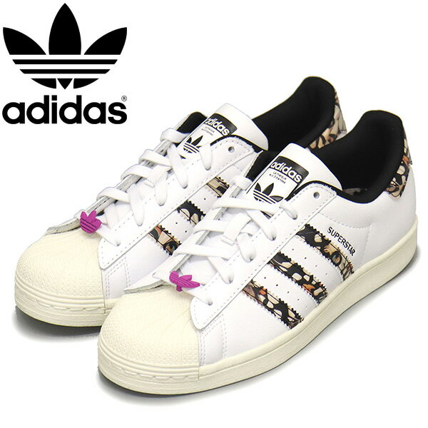 正規取扱店 adidas (アディダス) HP6383 SUPERSTAR W スーパースター レディース スニーカー ホワイトxオフホワイトxショックパープル AD198