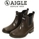 正規取扱店 AIGLE (エーグル) ZZFNA61 CARVILLE(カーヴィル) 2 レディース チェルシー サイドゴア ラバーブーツ 008 CACAO A AGL042