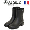 正規取扱店 AIGLE (エーグル) ZZFR113 FULFEEL MID フルフィール ミッド レディース ラバーブーツ 003 NOIR フランス製 AG...