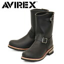 正規取扱店 AVIREX (アヴィレックス) AV2230 HORNET HIGH ホーネットハイ エンジニアブーツ BLACK