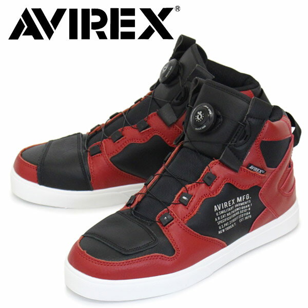 K戵X AVIREX U.S.A.(ArbNX) AV2278 DICTATOR fBNeB^[ oCJ[V[Y REDxBLACK