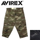 K戵X AVIREX (ABbNX) 6166115 CAMOUFLAGE FATIGUE CROPPED PANTS Jt[W t@eB[O Nbvh pc S2F