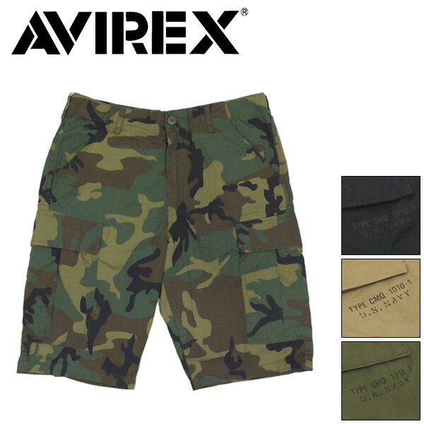 Rakuten - 正規取扱店 AVIREX (アヴィレックス) 6186077 COTTON RIPSTOP FATIGUE SHORTS コットン リップストップ ファティーグショーツ 全4色