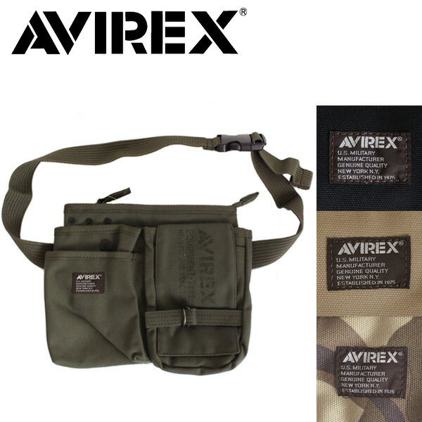 正規取扱店 AVIREX (アヴィレックス) AVX342L 2WAY ウエスト/ショルダー バッグ 全4色