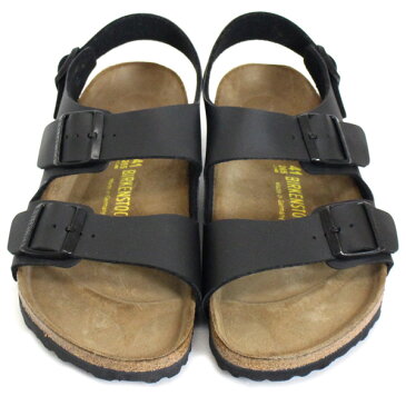 正規取扱店 BIRKENSTOCK (ビルケンシュトック) MILANO (ミラノ) ビルコフロー サンダル レギュラー(幅広) ブラック BI064