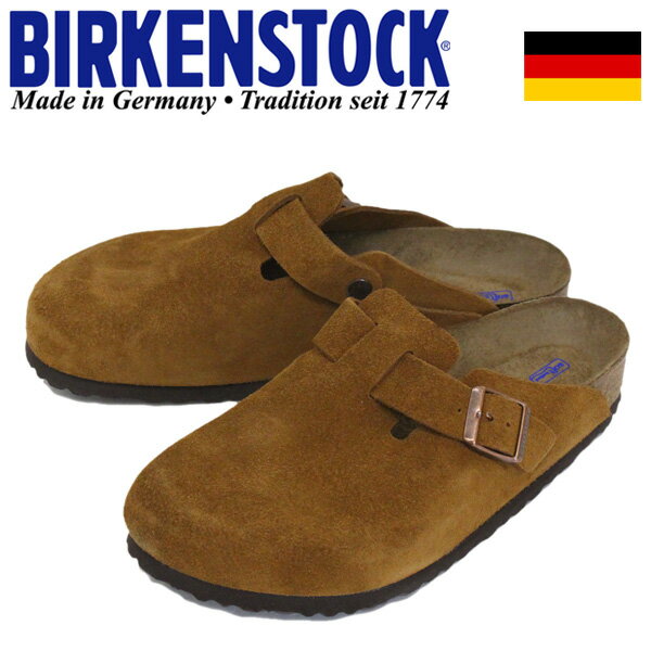 正規取扱店 BIRKENSTOCK (ビルケンシュトック) GC1009542 BOSTON SFB ボストン レザー サンダル レギュラー(幅広)MINK BI103