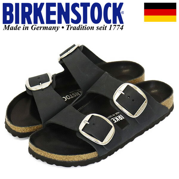 正規取扱店 BIRKENSTOCK (ビルケンシュトック) 1011075 ARIZONA BIG BUCKLE アリゾナ ビッグバックル サンダル BLACK ナロー幅 BI183