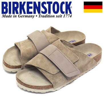 正規取扱店 BIRKENSTOCK (ビルケンシュトック) 1019292 Kyoto キョウト ヌバック/スウェード レザー サンダル ナロー幅 GRAY TAUPE BI157