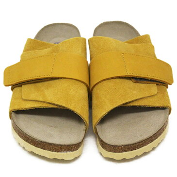 正規取扱店 BIRKENSTOCK (ビルケンシュトック) 1019720 Kyoto キョウト ヌバック/スウェード レザー サンダル ナロー幅 OCHRE BI158