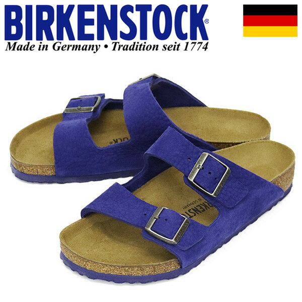 正規取扱店 BIRKENSTOCK (ビルケンシュトック) 1024574 ARIZONA DESRT BUCK アリゾナ ヌバックレザーサンダル INDIGO BLUE レギュラー幅 BI283