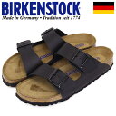 正規取扱店 BIRKENSTOCK (ビルケンシュトック) 551253 ARIZONA SFB アリゾナ ソフトフットベッド サンダル ナロー幅 BLACK BI148