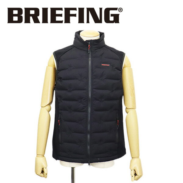 K戵X BRIEFING (u[tBO) BRG223M37 MS HYBRID DOWN VEST Y nCubh_ExXg 010BLACK BR617